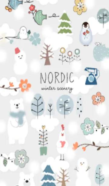 [LINE着せ替え] Gray♡nordic01_1の画像1