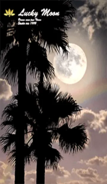 [LINE着せ替え] 願いが叶う✨月と虹の画像1