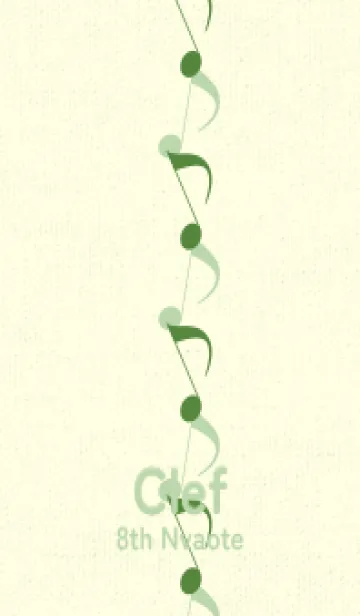 [LINE着せ替え] 八分音符1 アイビーグリーンの画像1