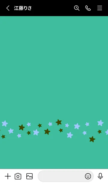 [LINE着せ替え] シンプル カラー スター 163の画像2