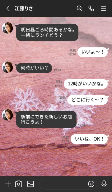 [LINE着せ替え] Real Snow Crystal #3-2の画像3