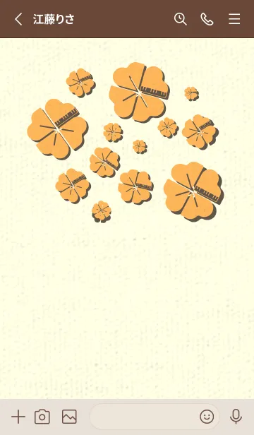 [LINE着せ替え] Piano clover サンフラワーの画像2