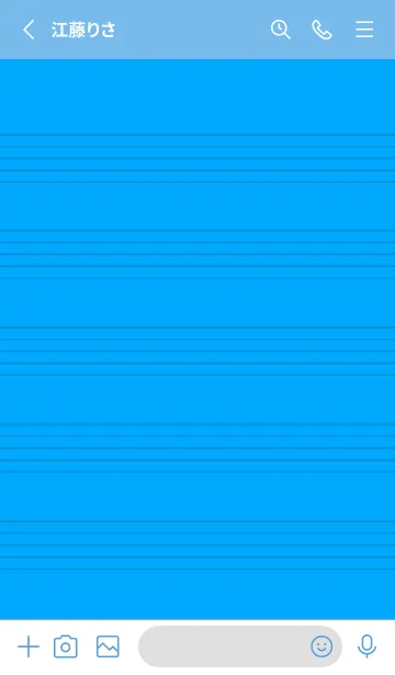 [LINE着せ替え] 音楽カラーノート/ブルーの画像2