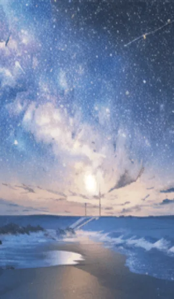 [LINE着せ替え] 銀河の冬空 #MD05。の画像1