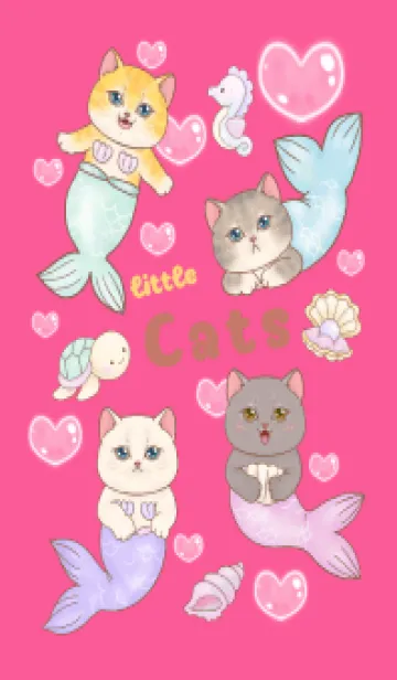 [LINE着せ替え] cutest Cat mermaid 19の画像1