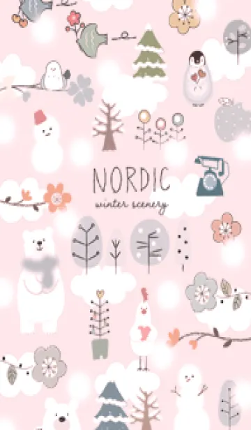 [LINE着せ替え] pink♡nordic10_1の画像1