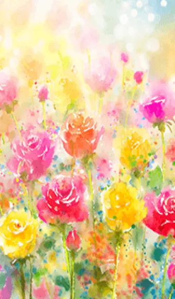 [LINE着せ替え] 薔薇(バラ)の花の着せかえ(R885)の画像1