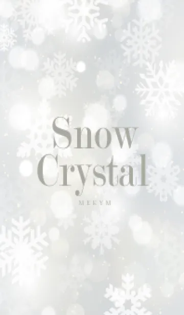 [LINE着せ替え] SnowCrystal-WHITE 13の画像1