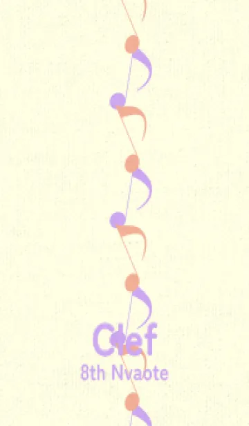 [LINE着せ替え] 八分音符1 一斤染の画像1