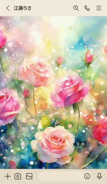 [LINE着せ替え] 薔薇(バラ)の花の着せかえ(R896)の画像2