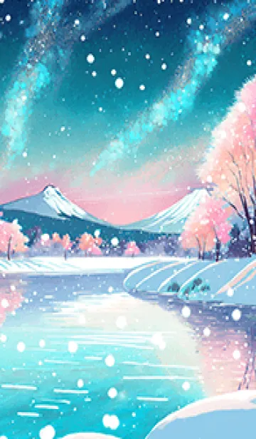 [LINE着せ替え] 優美な冬の風景の着せかえ(Winter-865)の画像1