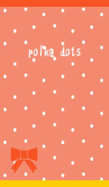 [LINE着せ替え] かわいい水玉 赤と黄色の画像1