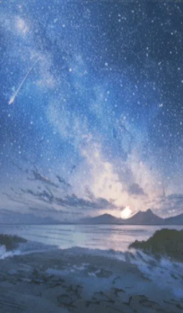 [LINE着せ替え] 銀河の冬空 #ME03。の画像1