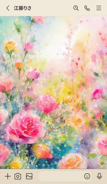 [LINE着せ替え] 薔薇(バラ)の花の着せかえ(R897)の画像2