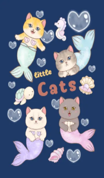 [LINE着せ替え] cutest Cat mermaid 28の画像1