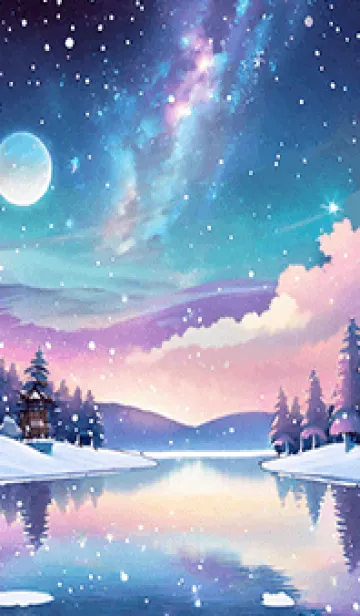 [LINE着せ替え] 優美な冬の風景の着せかえ(Winter-867)の画像1