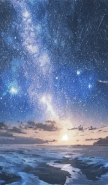 [LINE着せ替え] 銀河の冬空 #ME02。の画像1