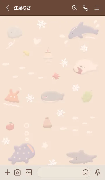 [LINE着せ替え] orange♡プクっとゆるい海13_1の画像2