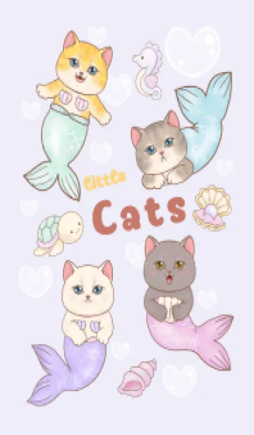 [LINE着せ替え] cutest Cat mermaid 23の画像1