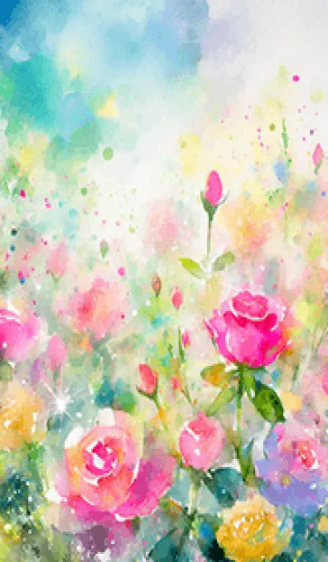 [LINE着せ替え] 薔薇(バラ)の花の着せかえ(R909)の画像1