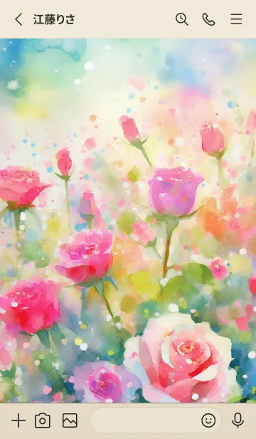 [LINE着せ替え] 薔薇(バラ)の花の着せかえ(R908)の画像2