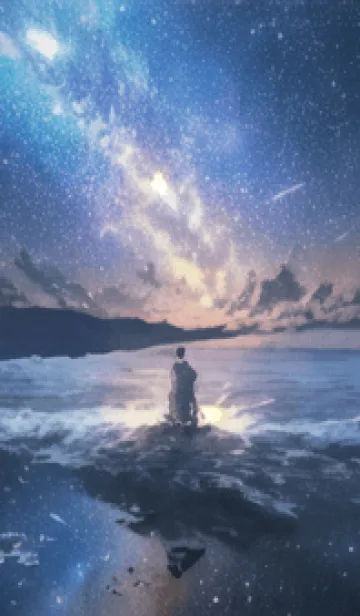 [LINE着せ替え] 銀河の冬空 #MD115。の画像1