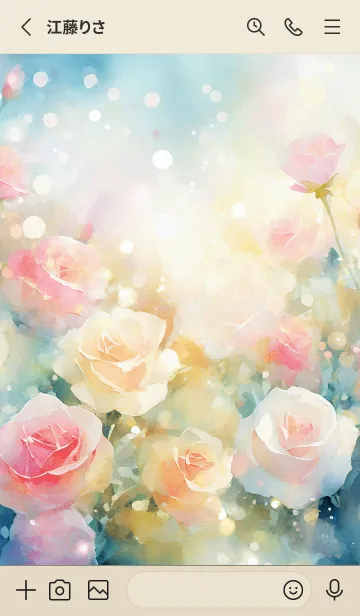 [LINE着せ替え] 薔薇(バラ)の花の着せかえ(R907)の画像2