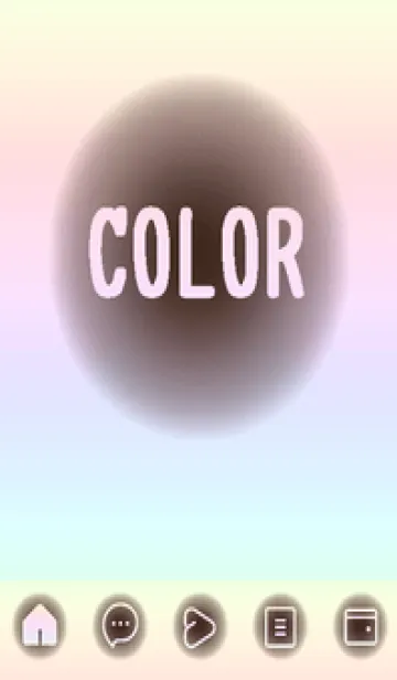 [LINE着せ替え] brown color rainbow D06の画像1