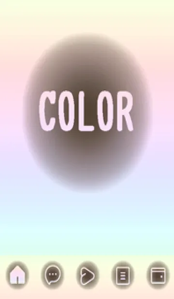 [LINE着せ替え] brown color rainbow D08の画像1