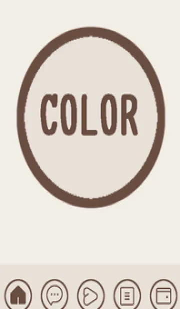 [LINE着せ替え] brown color A47の画像1