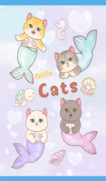 [LINE着せ替え] cutest Cat mermaid 10の画像1
