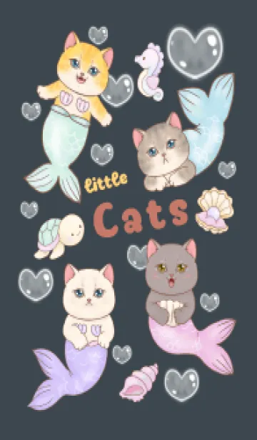 [LINE着せ替え] cutest Cat mermaid 26の画像1