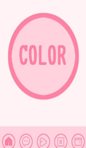 [LINE着せ替え] pink color A48の画像1