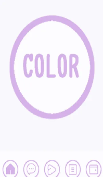[LINE着せ替え] purple color A47の画像1
