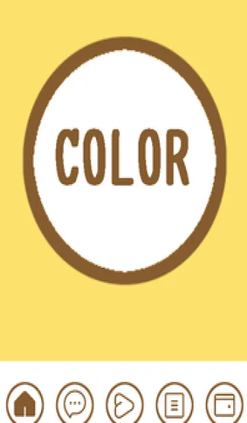 [LINE着せ替え] yellow color A46の画像1