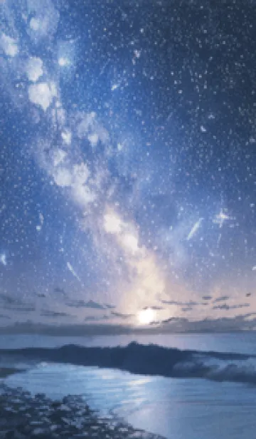 [LINE着せ替え] 銀河の冬空 #ME020。の画像1