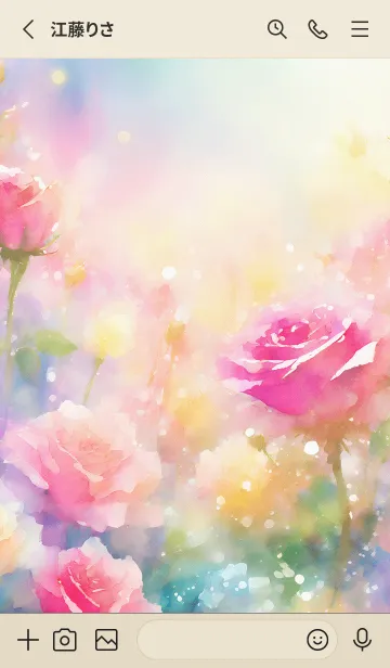 [LINE着せ替え] 薔薇(バラ)の花の着せかえ(R901)の画像2