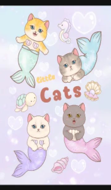 [LINE着せ替え] cutest Cat mermaid 11の画像1
