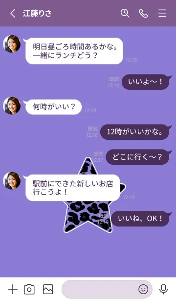 [LINE着せ替え] レオパード スター 226の画像3