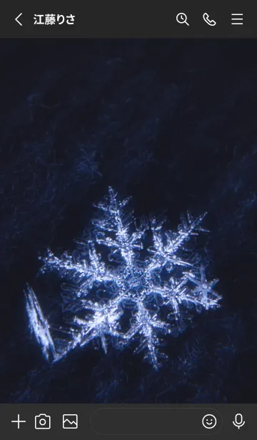 [LINE着せ替え] Real Snow Crystal #6-2の画像2