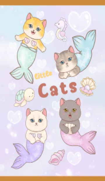 [LINE着せ替え] cutest Cat mermaid 12の画像1