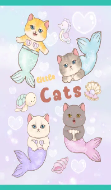 [LINE着せ替え] cutest Cat mermaid 13の画像1