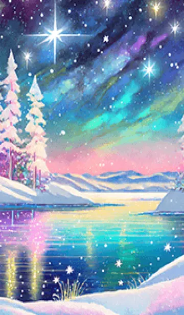 [LINE着せ替え] 優美な冬の風景の着せかえ(Winter-883)の画像1