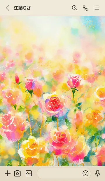 [LINE着せ替え] 薔薇(バラ)の花の着せかえ(R915)の画像2