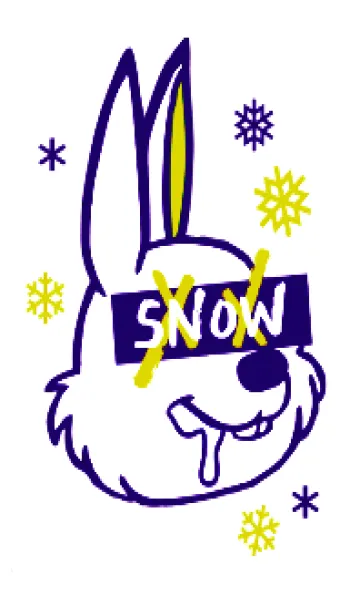 [LINE着せ替え] スノーラビット -21の画像1