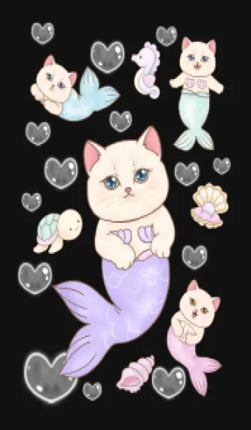 [LINE着せ替え] cutest Cat mermaid 39の画像1