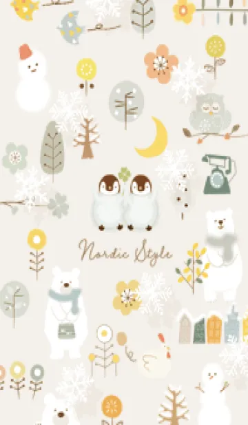 [LINE着せ替え] beige♡冬のハッピータイム05_1の画像1