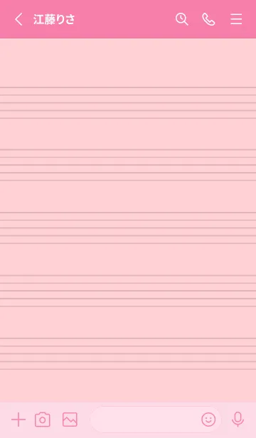 [LINE着せ替え] 音楽カラーノート/ショッキングピンクの画像2