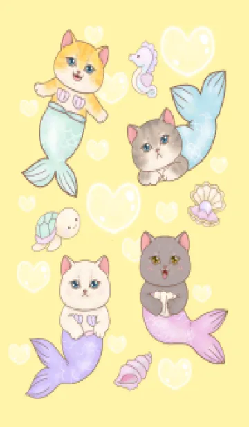 cutest Cat mermaid 48の着せ替えメイン画像