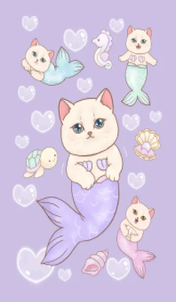 cutest Cat mermaid 61の着せ替えメイン画像